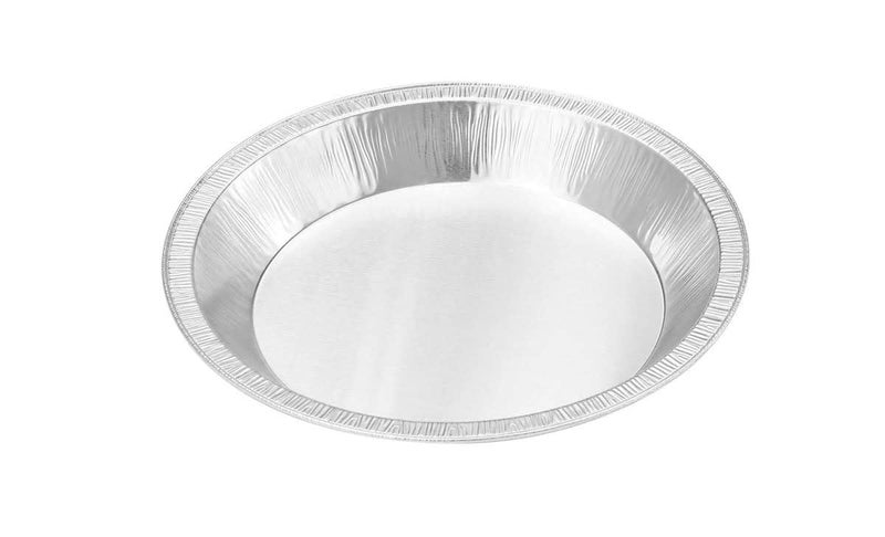 KitchenDance.com KitchenDance 9 Inch Heavy Duty Aluminum Pie Tins - Oven and Freezer Safe Disposable Pie Pans - Ideal for Restaurants and Bakeries - Reusable and 100% Recyclable Gauge Aluminum - 409 (50, Silver) - Image 1